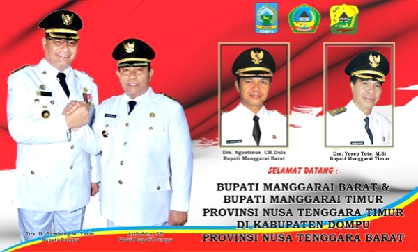 Foto Bupati Dompu, Wakil Bupati Dompu, Bupati Manggarai Barat dan manggarai Timur.