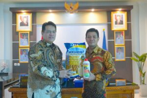 Kepala Perwakilan Bank Indonesia Wilayah  NTB Bertemu Bupati Dompu Perkenalkan Bibit Padi Unggulan Gamagora 7