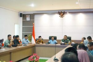 Pemerintah Kabupaten Dompu Gelar Rapat Koordinasi Ketahanan Pangan dan Serap Gabah Bersama Bulog dan Mitra Kerja