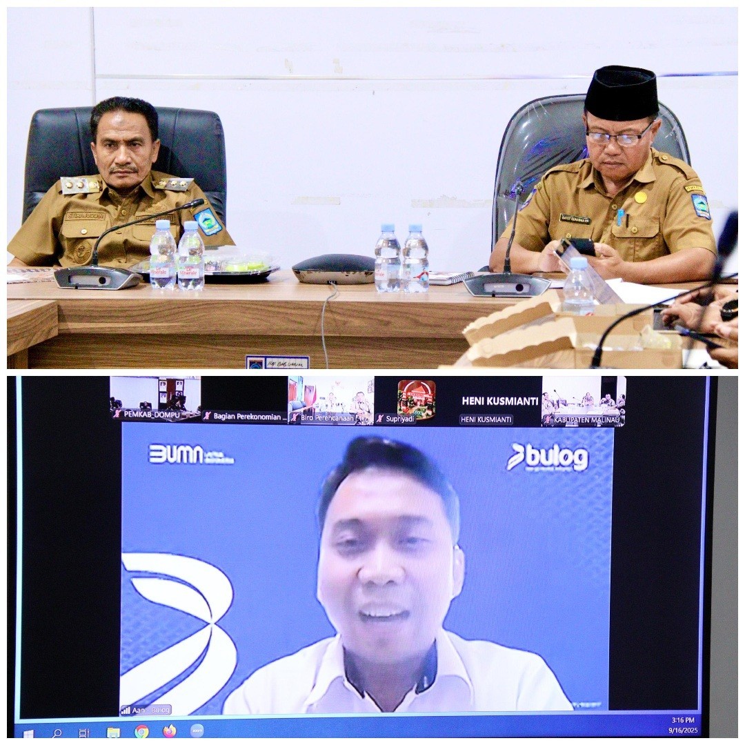 Antisipasi Kenaikan Harga Beras, Wabup Dompu Ikuti Rakor Secara Daring