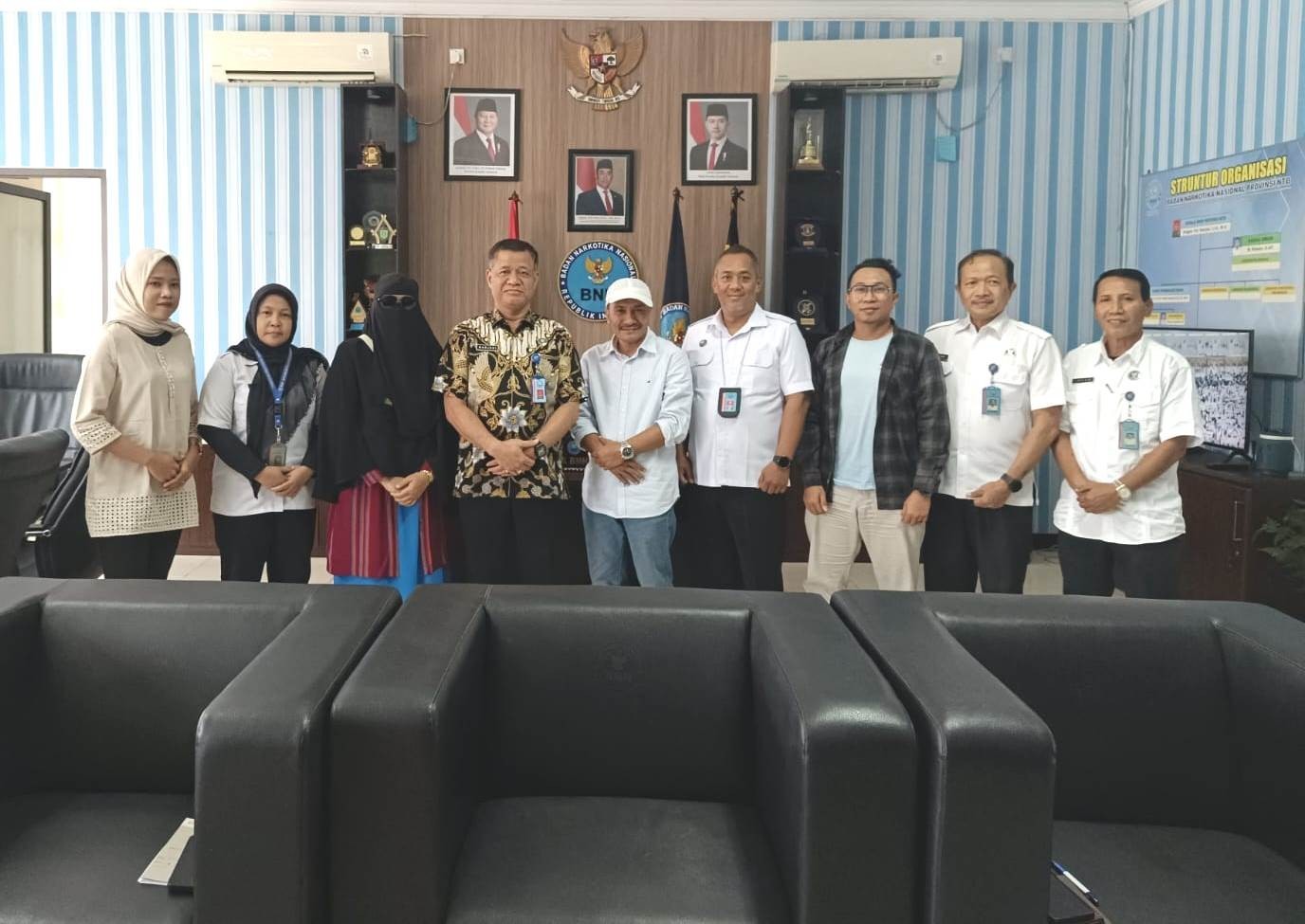 Perkuat P4GN, Wabup Dompu Kunker Ke BNN Propinsi NTB