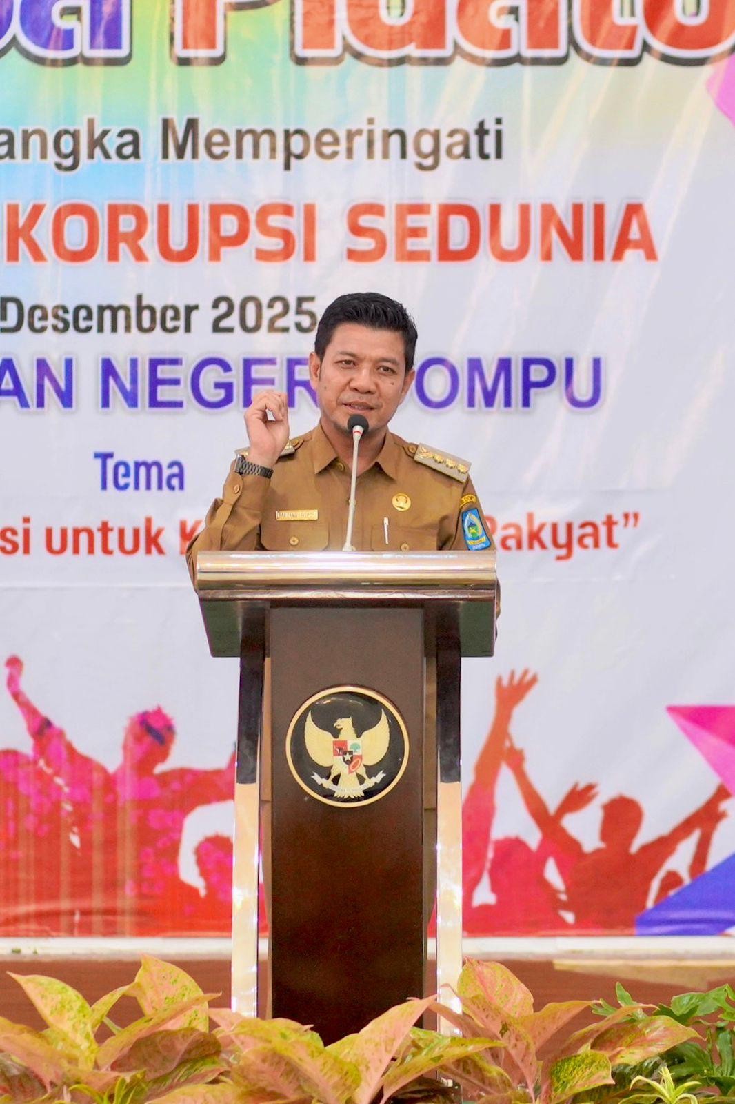 Lomba Pidato Bertema Korupsi Menyambut Hakordia, Bupati Apresiasi Langkah Nyata Kejari Dompu