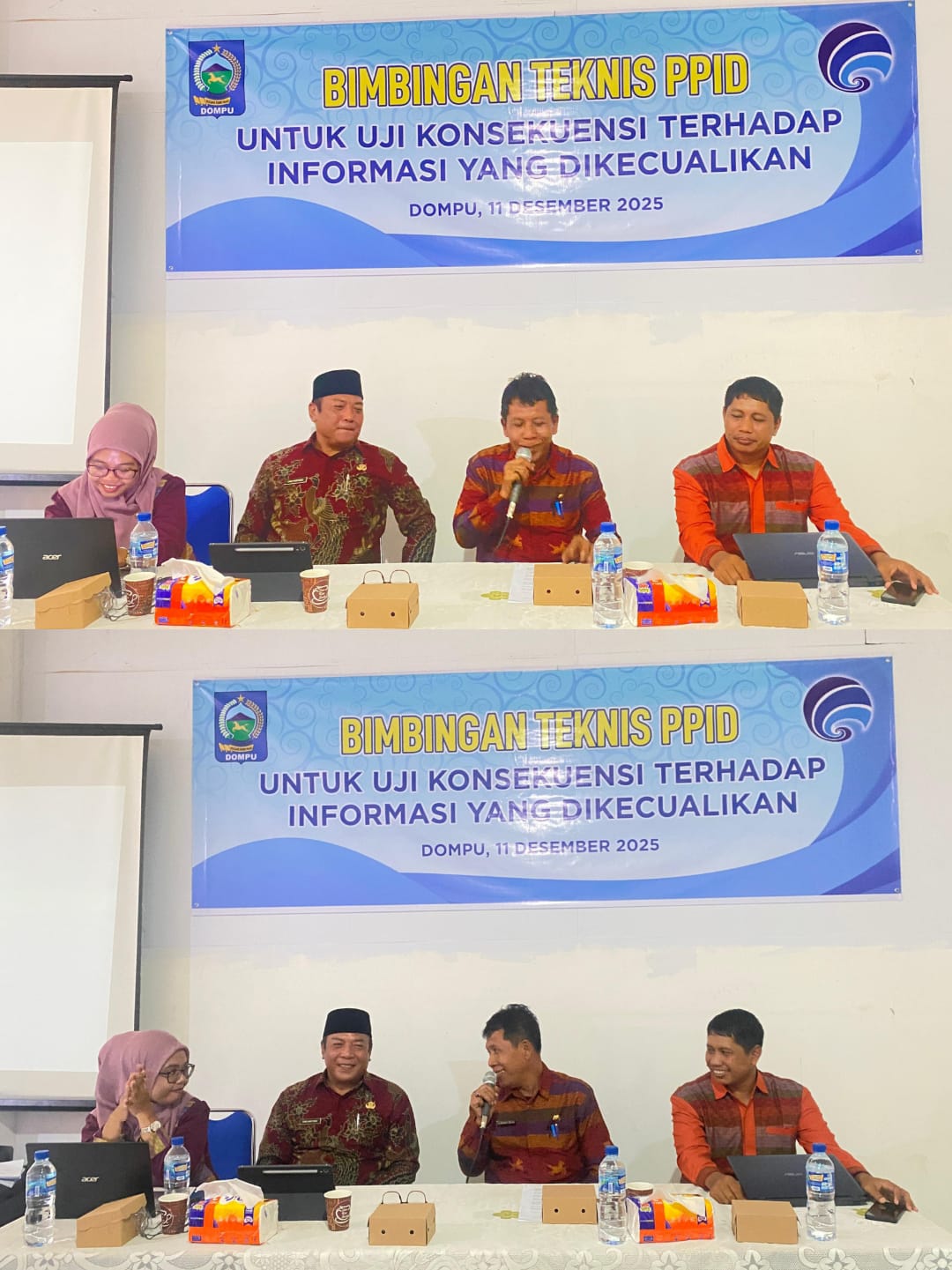 Tekankan Profesionalisme, Pejabat Sekretaris Daerah Dompu resmi buka bimtek uji konsekuensi PPID.