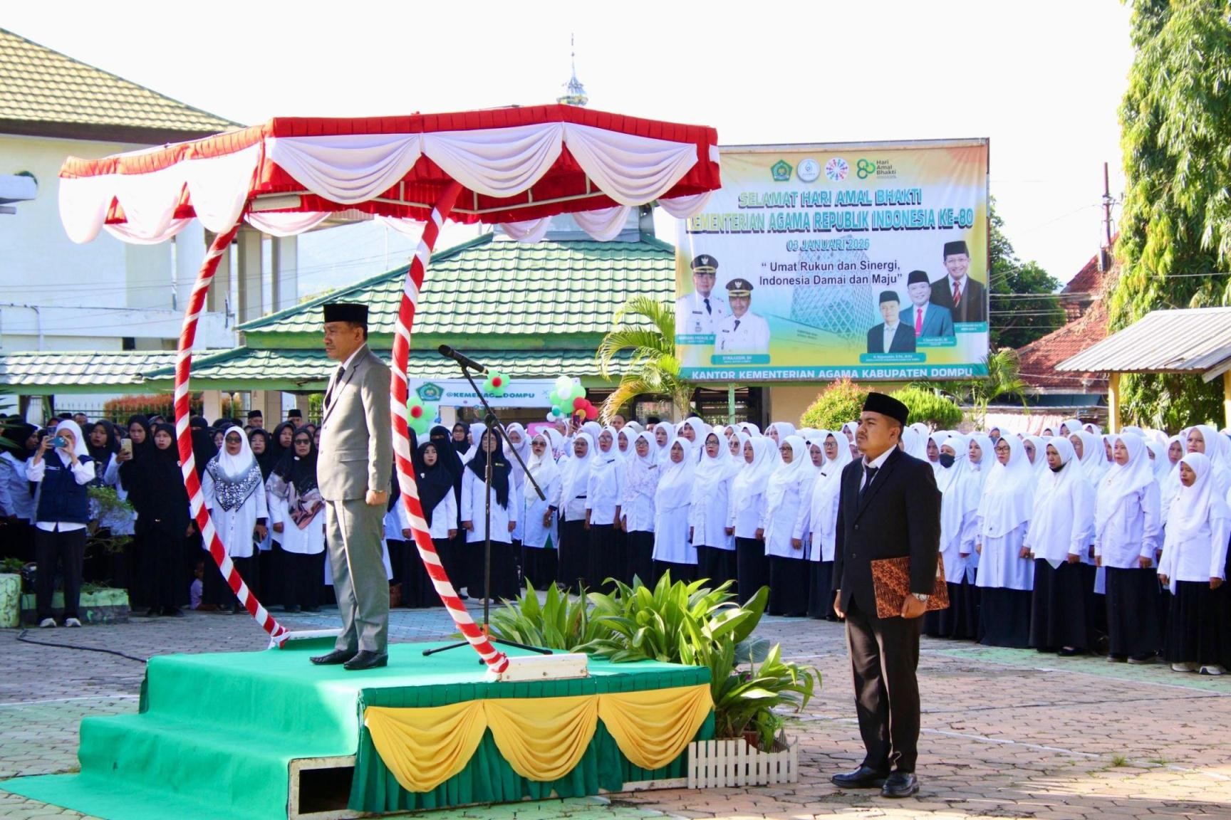 Wakil Bupati Sirajuddin Jadi Inspektur Upacara HAB Kemenag, Tegaskan Sinergi dan Kerukunan Umat
