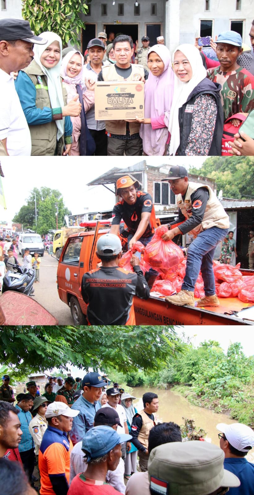 Sentuhan Langsung Bupati Dompu Bambang Firdaus untuk Warga Desa Daha yang Terdampak Banjir