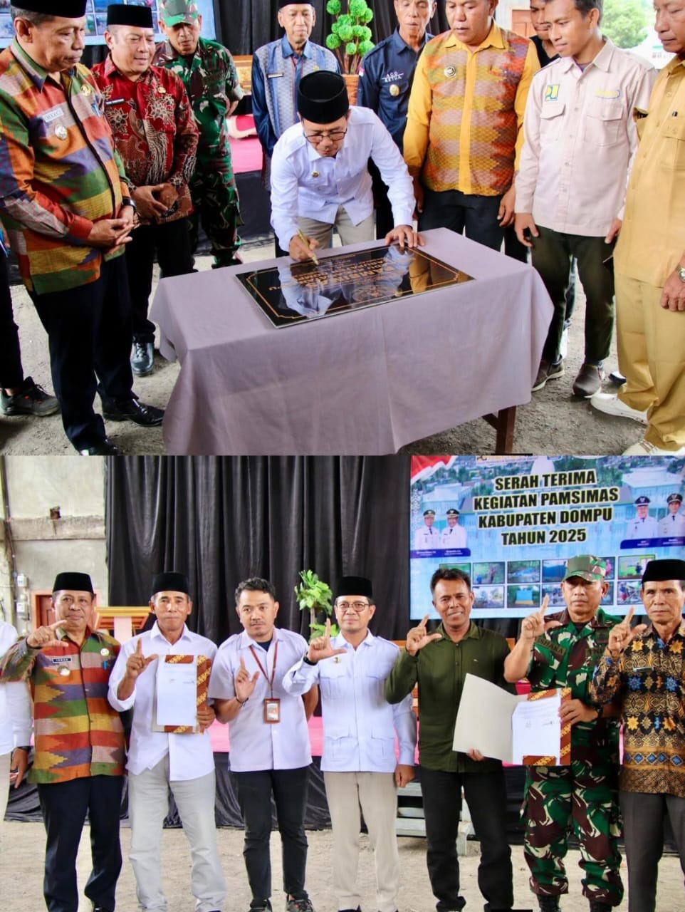 Dukung Infrastruktur dan Gizi Masyarakat Bupati Dompu Resmikan Pamsimas serta Tasyakuran SPPG di Hu’u