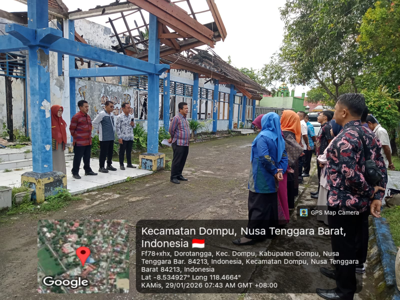 Plt Asisten III, Inspektur dan Kabag Ortala Lakukan Inspeksi Kehadiran ASN di DPPKB Dompu