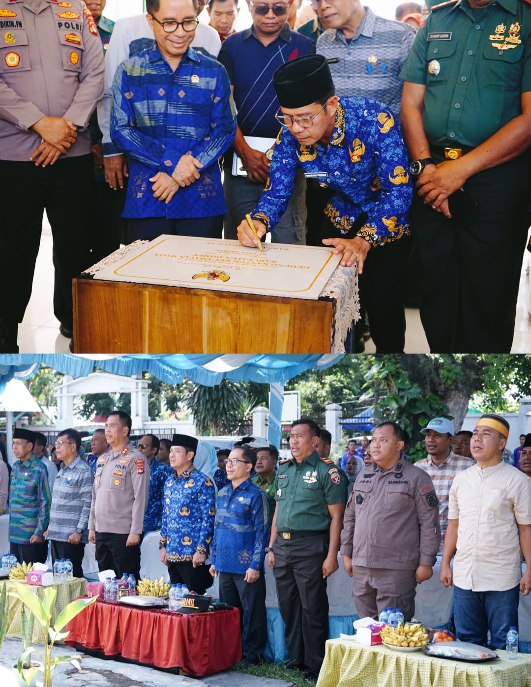 BUPATI DOMPU BAMBANG FIRDAUS RESMIKAN KANTOR CAMAT WOJA, HARAPKAN PENINGKATAN KUALITAS PELAYANAN MASYARAKAT