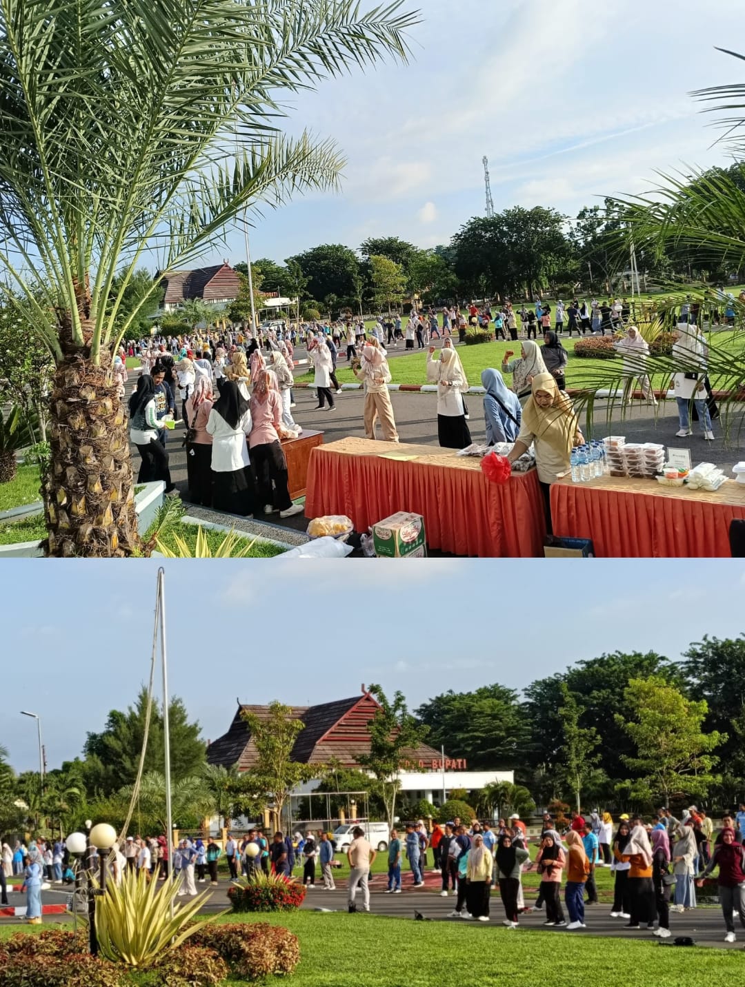 Pemkab Dompu Gelar Senam Pagi Bersama di Lapangan Beringin, Dorong Kebugaran dan Kebersamaan