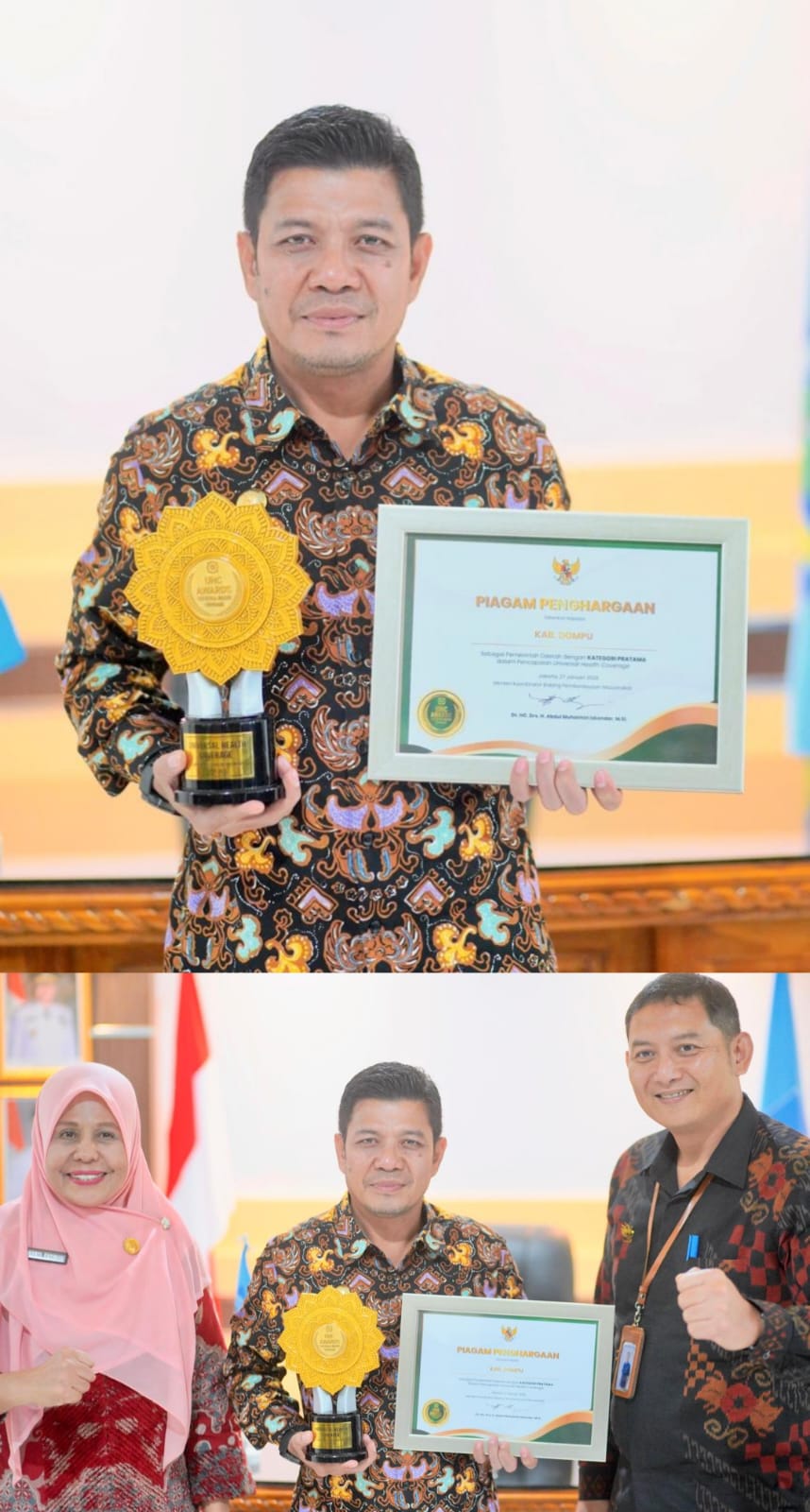 Dompu Capai Prestasi Luar Biasa di Bidang Pelayanan Kesehatan: Raih Penghargaan UHC Kategori Pratama