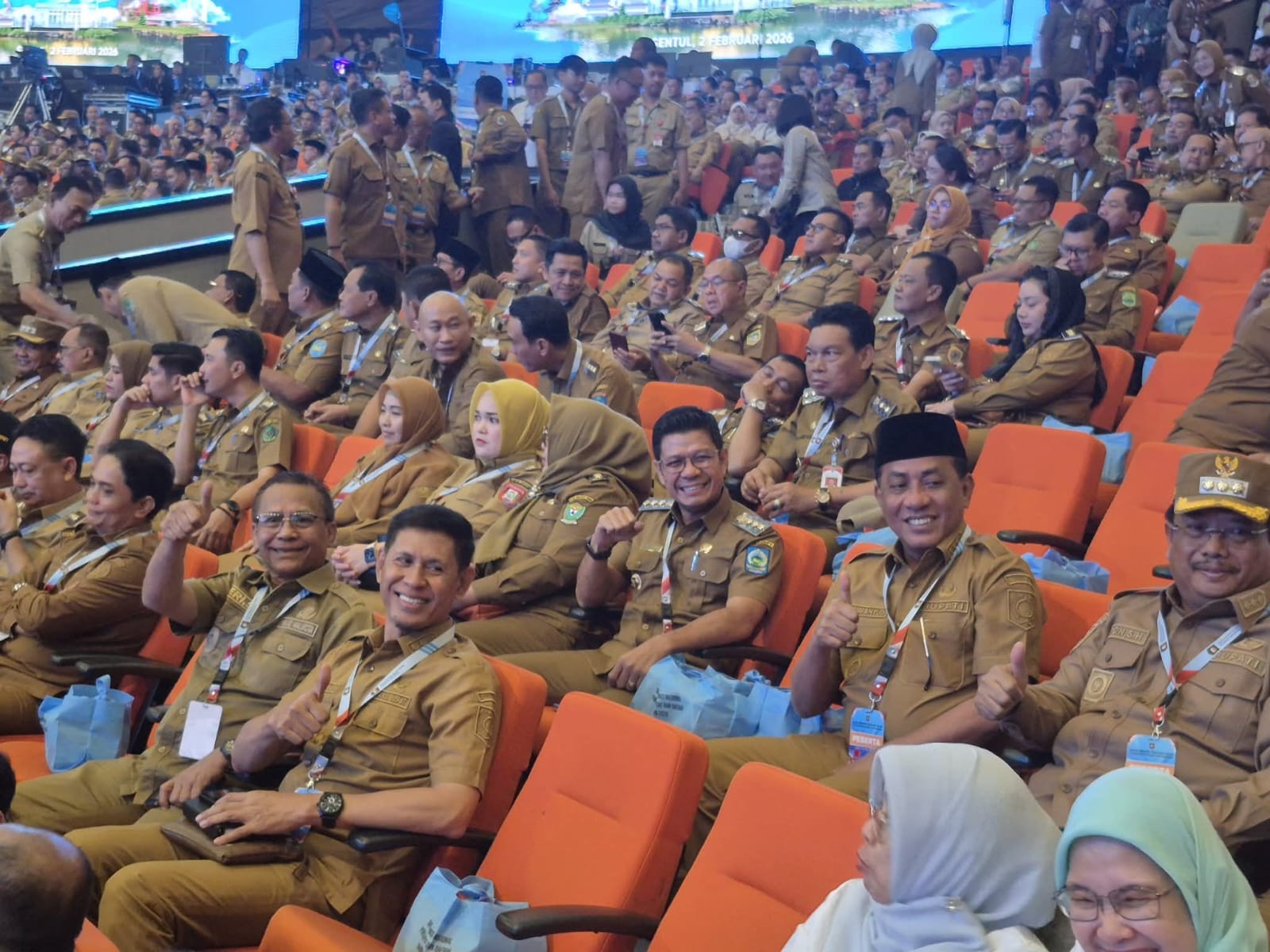 Bupati Dompu Hadiri Rakornas Pimpinan Seluruh Indonesia Tahun 2026